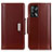 Funda de Cuero Cartera con Soporte Carcasa M13L para Oppo A74 4G Marron