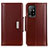 Funda de Cuero Cartera con Soporte Carcasa M13L para Oppo A94 5G Marron