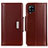 Funda de Cuero Cartera con Soporte Carcasa M13L para Samsung Galaxy A22 4G Marron