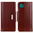 Funda de Cuero Cartera con Soporte Carcasa M13L para Samsung Galaxy F42 5G Marron