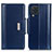 Funda de Cuero Cartera con Soporte Carcasa M13L para Samsung Galaxy M32 4G Azul