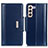 Funda de Cuero Cartera con Soporte Carcasa M13L para Samsung Galaxy S21 FE 5G Azul