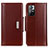 Funda de Cuero Cartera con Soporte Carcasa M13L para Xiaomi Redmi Note 11 5G Marron