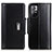 Funda de Cuero Cartera con Soporte Carcasa M13L para Xiaomi Redmi Note 11 5G Negro