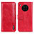 Funda de Cuero Cartera con Soporte Carcasa M14L para Huawei Honor 50 Lite Rojo