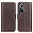 Funda de Cuero Cartera con Soporte Carcasa M14L para Huawei Honor 50 Pro 5G Marron