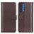 Funda de Cuero Cartera con Soporte Carcasa M14L para Motorola Moto Edge (2021) 5G Marron