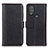 Funda de Cuero Cartera con Soporte Carcasa M14L para Motorola Moto G Play Gen 2 Negro