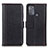 Funda de Cuero Cartera con Soporte Carcasa M14L para Motorola Moto G50 Negro