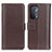 Funda de Cuero Cartera con Soporte Carcasa M14L para Oppo A54 5G Marron