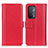 Funda de Cuero Cartera con Soporte Carcasa M14L para Oppo A54 5G Rojo