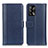 Funda de Cuero Cartera con Soporte Carcasa M14L para Oppo A74 4G Azul