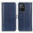 Funda de Cuero Cartera con Soporte Carcasa M14L para Oppo F19 Pro+ Plus 5G Azul