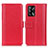 Funda de Cuero Cartera con Soporte Carcasa M14L para Oppo F19 Rojo