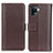 Funda de Cuero Cartera con Soporte Carcasa M14L para Oppo Reno5 Lite Marron