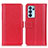 Funda de Cuero Cartera con Soporte Carcasa M14L para Oppo Reno6 Pro 5G India Rojo