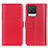 Funda de Cuero Cartera con Soporte Carcasa M14L para Realme 8 4G Rojo