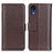 Funda de Cuero Cartera con Soporte Carcasa M14L para Samsung Galaxy A03 Core Marron