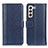 Funda de Cuero Cartera con Soporte Carcasa M14L para Samsung Galaxy S21 Plus 5G Azul