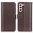 Funda de Cuero Cartera con Soporte Carcasa M14L para Samsung Galaxy S21 Plus 5G Marron