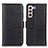 Funda de Cuero Cartera con Soporte Carcasa M14L para Samsung Galaxy S21 Plus 5G Negro