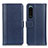 Funda de Cuero Cartera con Soporte Carcasa M14L para Sony Xperia 5 III SO-53B Azul