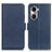 Funda de Cuero Cartera con Soporte Carcasa M15L para Huawei Honor 60 5G Azul