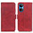 Funda de Cuero Cartera con Soporte Carcasa M15L para Huawei Honor X7 Rojo