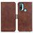 Funda de Cuero Cartera con Soporte Carcasa M15L para Motorola Moto E20 Marron