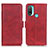 Funda de Cuero Cartera con Soporte Carcasa M15L para Motorola Moto E20 Rojo