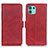 Funda de Cuero Cartera con Soporte Carcasa M15L para Motorola Moto Edge 20 Lite 5G Rojo