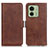 Funda de Cuero Cartera con Soporte Carcasa M15L para Motorola Moto Edge (2023) 5G Marron