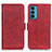 Funda de Cuero Cartera con Soporte Carcasa M15L para Motorola Moto Edge Lite 5G Rojo