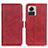 Funda de Cuero Cartera con Soporte Carcasa M15L para Motorola Moto Edge X30 Pro 5G Rojo