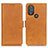 Funda de Cuero Cartera con Soporte Carcasa M15L para Motorola Moto G Play (2023) Marron Claro