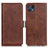 Funda de Cuero Cartera con Soporte Carcasa M15L para Motorola Moto G50 5G Marron