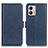 Funda de Cuero Cartera con Soporte Carcasa M15L para Motorola Moto G53 5G Azul