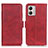 Funda de Cuero Cartera con Soporte Carcasa M15L para Motorola Moto G53 5G Rojo