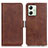 Funda de Cuero Cartera con Soporte Carcasa M15L para Motorola Moto G54 5G Marron