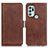 Funda de Cuero Cartera con Soporte Carcasa M15L para Motorola Moto G60s Marron