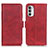 Funda de Cuero Cartera con Soporte Carcasa M15L para Motorola Moto G71s 5G Rojo