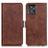 Funda de Cuero Cartera con Soporte Carcasa M15L para Motorola ThinkPhone 5G Marron