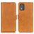 Funda de Cuero Cartera con Soporte Carcasa M15L para Nokia C02 Marron Claro