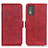 Funda de Cuero Cartera con Soporte Carcasa M15L para Nokia C02 Rojo