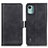 Funda de Cuero Cartera con Soporte Carcasa M15L para Nokia C12 Negro