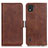 Funda de Cuero Cartera con Soporte Carcasa M15L para Nokia C2 2nd Edition Marron