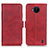 Funda de Cuero Cartera con Soporte Carcasa M15L para Nokia C20 Plus Rojo