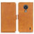 Funda de Cuero Cartera con Soporte Carcasa M15L para Nokia C21 Marron Claro