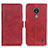 Funda de Cuero Cartera con Soporte Carcasa M15L para Nokia C21 Rojo