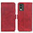 Funda de Cuero Cartera con Soporte Carcasa M15L para Nokia C210 Rojo